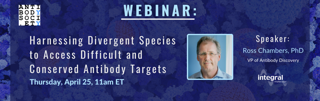 Antibody Society and Integral Molecular webinar