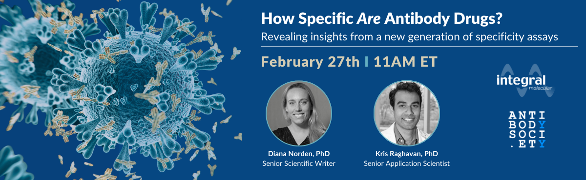 Antibody Society and Integral Molecular webinar