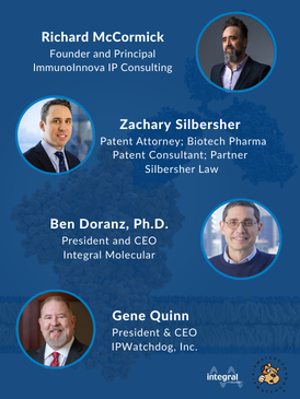 Webinar panelists Richard McCormick, Zachary Silbersher, Ben Doranz, and Gene Quinn