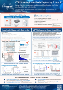 CDR Scanning for Antibody Engineering & New IP
