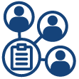 One data set for multiple uses icon.