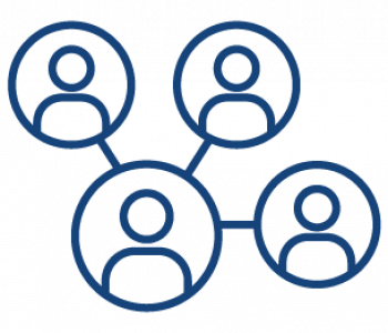 Customer experience web icon.
